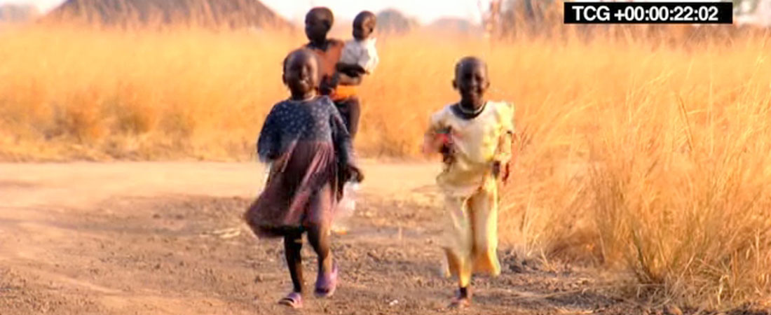 Sudanese Girls Skipping.